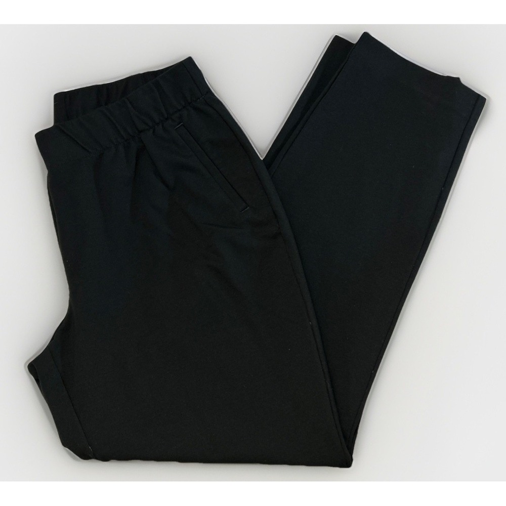 J. Jill Womens Black Slim Leg Ponte Knit Pull-On Pants Stretch Sz Med No Pilling